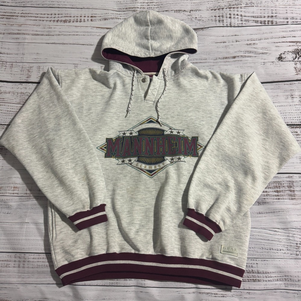 Vintage Mannheim Germany Sweater Heather‎ Gray Men's Size Medium